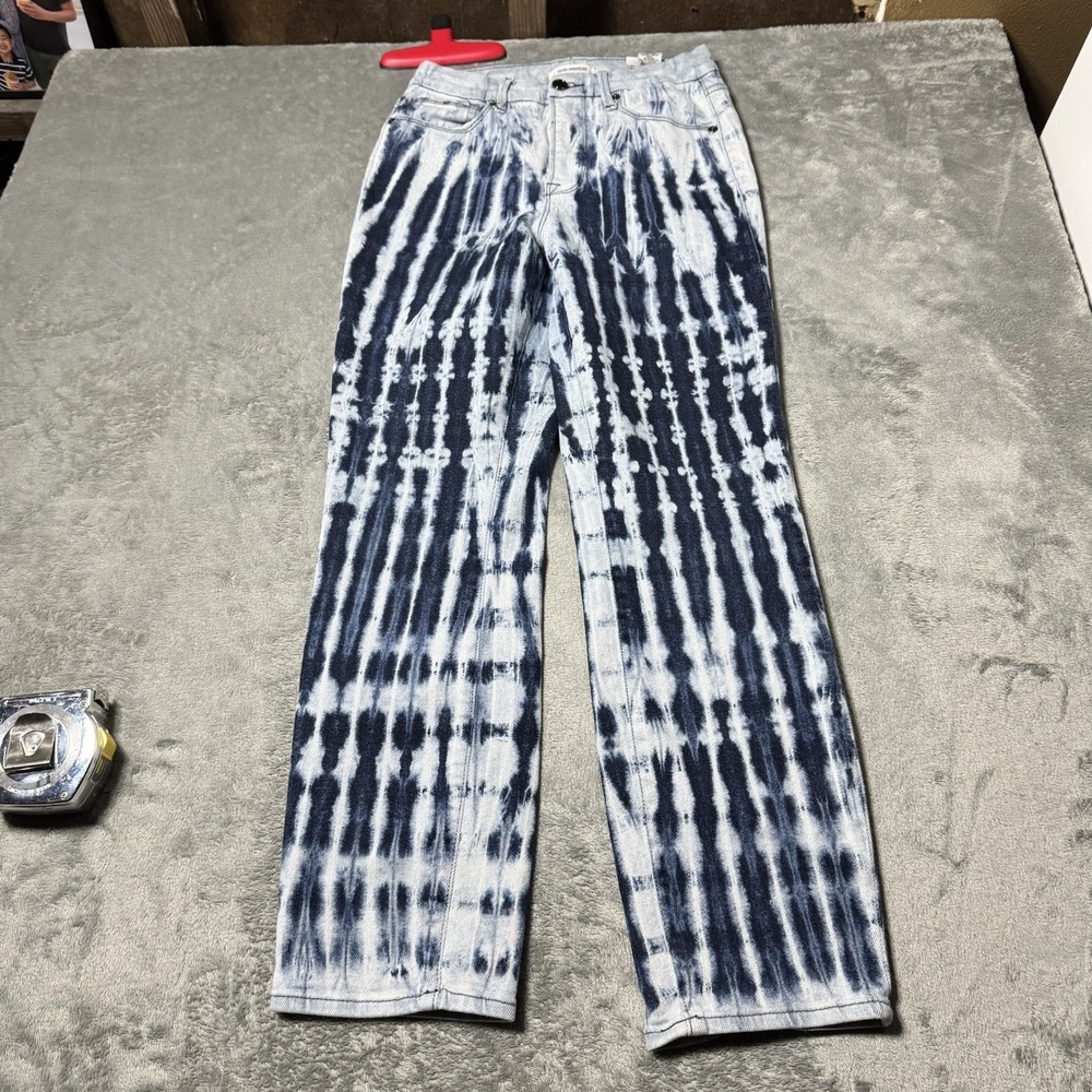 Good American Jeans Womens Good Vintage Shibori Tie Dye Straight Leg‎ Size 2/26